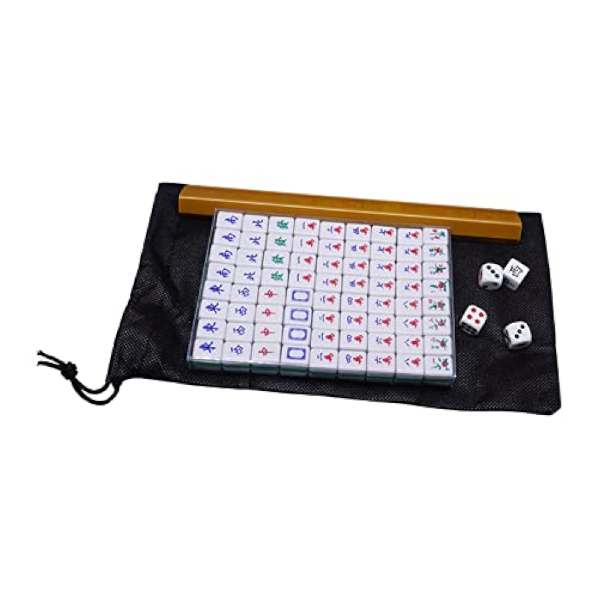 Mini Chinese Mahjong Game Set with Carrying Case